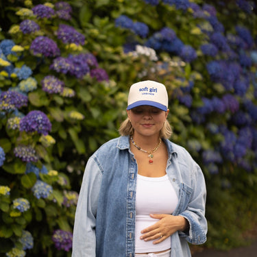 SOFT GIRL Loud Face Trucker Hat